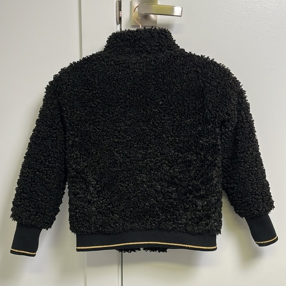 Minilli Girls Sherpa Jacket black size 8 - Picture 5 of 8